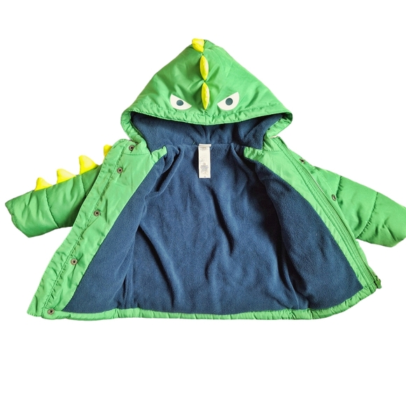 Little Me Dinosaur Coat, Size 12 Months - Picture 3 of 5